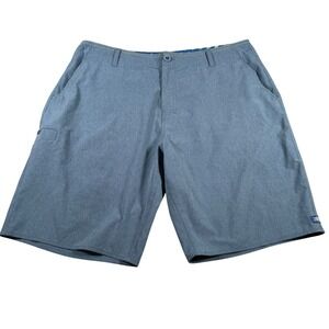 AFTCO Hybrid Fishing Short Men 36(FITS 37x9.5) Blue Heather Stretch Performance